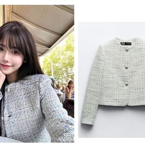 Brand new zara crop jacket size xs